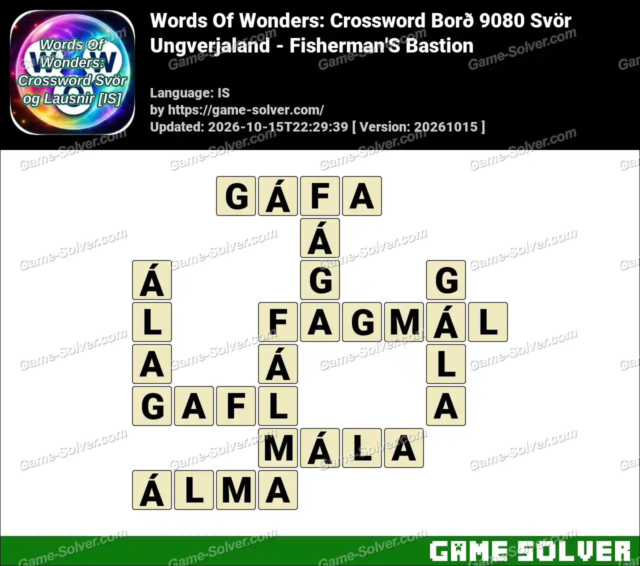 Words Of Wonders: Crossword Borð 9080 Svör – Ungverjaland – Fisherman’S Bastion